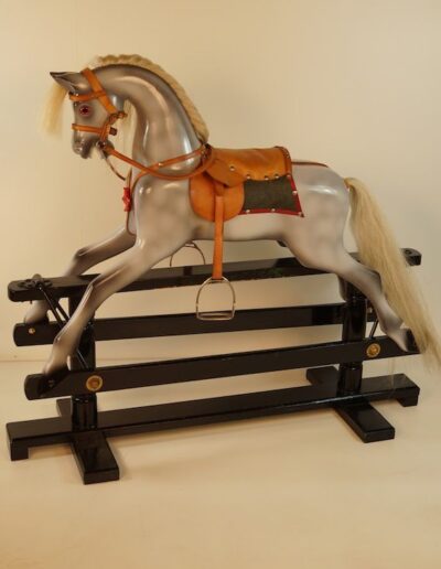 Medium sized hand carved Rocking Horse - the Woodcarvers Haven